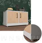 Stopka do mebla M8 X 120 mm, nacięcie proste, czarna - 5