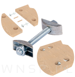 Mocne złącze podwójne 4 sztuki M8 do mebli Ø 35, połączenie blatów 180 stopni - 5