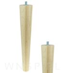 Nogi bukowe 69 cm do stołu z blachami montażowymi - 6