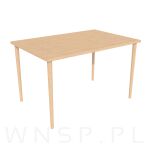 Nogi bukowe 69 cm do stołu z blachami montażowymi - 15
