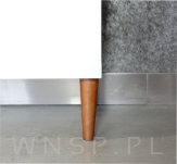 Noga bukowa prosta, stożek 45 cm, orzech - 4