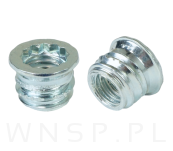 Mufa wkręcana z kołnierzem M8 x 10 mm na torx / klucz - 2