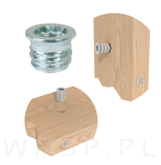 Mufa wkręcana z kołnierzem M8 x 10 mm na torx / klucz - 4
