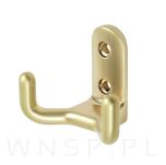 Haczyk typ Bergen, wieszak podwójny, złoty mat - 6