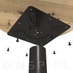 Podstawa do stolika okrągła 71 cm, komplet czarna - 2