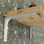 Wspornik, konsola do półki ściennej, wiszącej 2 sztuki 30 x 25 cm - 7