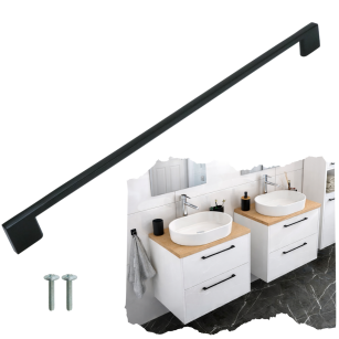 Uchwyt meblowy Wide 256 mm czarny