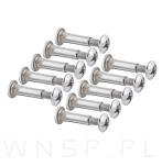 100 x Złącze meblowe śrubowe Ø 5 mm M4 (30 - 40 MM) do szafek, płyt meblowych - 3