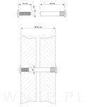 100 x Złącze meblowe śrubowe Ø 5 mm M4 (30 - 40 MM) do szafek, płyt meblowych - 2