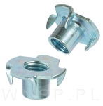 Nakrętka pazurkowa M10 x 13 mm, kłowa stalowa 100 sztuk kotwa wbijana do drewna - 4