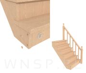 Zaślepki drewniane 20 sztuk do otworu Ø 10 mm sosna, surowe - 4