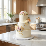 Podkład pod tort Ø 30 cm okrągły, dekoracja na urodziny gruby sztywny biały - 3