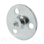 10x Nakrętka M6 x 9 mm z kołnierzem 37 mm do przykręcania, stal, ocynk - 5