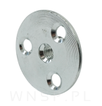 10x Nakrętka M6 x 9 mm z kołnierzem 37 mm do przykręcania, stal, ocynk - 3