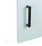 Uchwyt meblowy 128 mm Quadro, czarny, loft do szafki szuflady kuchennej - 4