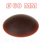 Odbojnik do ściany samoprzylepny fi 60 mm - brązowy - 2