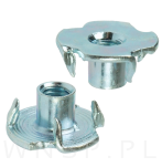 Nakrętka pazurkowa M5 x 8 mm, kłowa stalowa 50 sztuk kotwa wbijana do drewna - 4