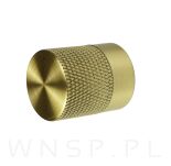 Gałka mosiężna , karbowana fi 20 X 33 mm - 3