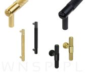 Gałka mosiężna , karbowana fi 20 X 33 mm - 5