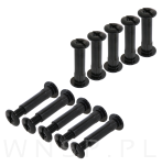 10 x Złącze meblowe śrubowe Ø 8 mm M6 (30 - 38 MM) do szafek, płyt meblowych - 3