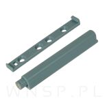 Odbojnik do drzwi bez uchwytów push to open, końcówka magnetyczna + płytki do montażu we froncie - 3