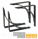 Wspornik do półki ściennej 2 sztuki 200 x 180 x 25 mm - 8