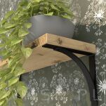 Wspornik do półki ściennej 2 sztuki 200 x 180 x 25 mm - 7