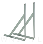 Wspornik, konsola do półki ściennej, wiszącej 400 x 250 x 25 mm - 7