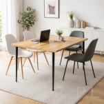 Zestaw czarnych metalowych nóg meblowych 71 cm – elegancja i funkcjonalność - 6