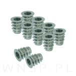 M6 X 15 mm - Nakrętka mufa do drewna typ DC - 7