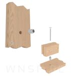 Nakrętka M8 X 20 mm - mufa do drewna typ NC - 8
