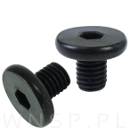 Wkręt metryczny z łbem walcowym M8 x 10 mm, ocynk czarny - 5