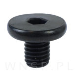 Wkręt metryczny z łbem walcowym M8 x 10 mm, ocynk czarny - 7
