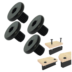 Wkręt metryczny z łbem walcowym M8 x 10 mm, ocynk czarny
