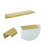 Uchwyt krawędziowy Nicea mosiądz Nicea mosiądz, rozstaw 160 mm - 7