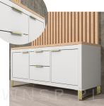 Uchwyt krawędziowy Nicea mosiądz Nicea mosiądz, rozstaw 160 mm - 6