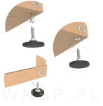 Mufa wbijana  M8 x 16 mm do stopek meblowych - 9