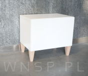 Noga bukowa surowa stożek kwadrat 60/30 mm, 25 cm - 7