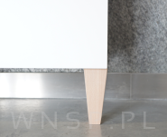 Noga bukowa surowa stożek kwadrat 60/30 mm, 25 cm - 5