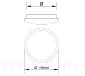Zaślepki drewniane Ø10 mm dąb - 2