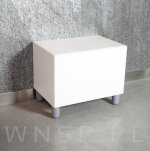 Nóżka bukowa szary mat 10 cm, walcowa 60 mm z blachą - 8