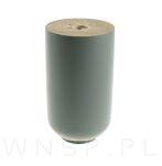 Nóżka bukowa szary mat 10 cm, walcowa 60 mm z blachą - 9
