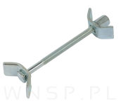 Złącze śrubowe meblowe 100 mm, połączenie blatu, łącznik do blatów roboczych - 6