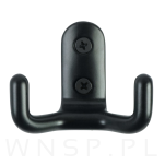 Haczyk typ Bergen, wieszak podwójny, czarny - 2