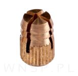 Mufa mosiężna rozporowa M4 X 5,2 X 8 - 4