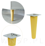 4x Noga bukowa prosta UNIQ 10 CM z blachą montażową - 4