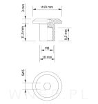 M8 x 11,5 MM, Nakrętka ericsona, ocynk czarny - 3