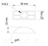 Podkładka Maxi Moon Line pod otwór fi 45 mm - 2