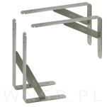 Wspornik do półki ściennej ze wzmocnieniem, 200 x 136 x 25 mm - 8