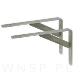 Wspornik do półki ściennej ze wzmocnieniem, 200 x 136 x 25 mm - 6